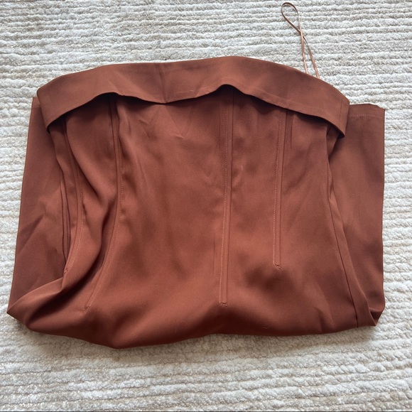 With Jean Chloe Corset Dress | Chocolate - Picture 2 of 4